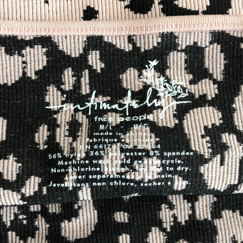 Intimately by FP Leopard Ribbed Crop Top - Picture 2 of 8